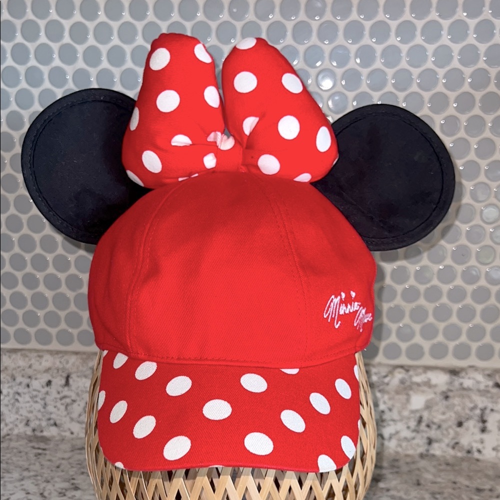 Disney Parks Minnie Mouse ear baseball cap youth